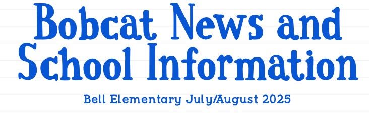  Parent Newsletter: July/August